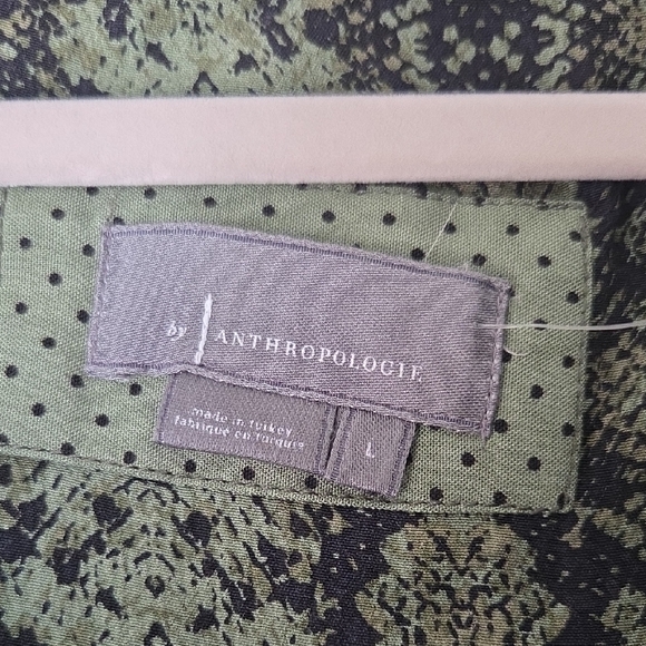 Anthropologie Snake Pattern Olive and Black Mini Dress - Picture 2 of 5